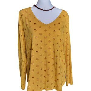 Sonoma Gold Boho Long Sleeve Top– Size L